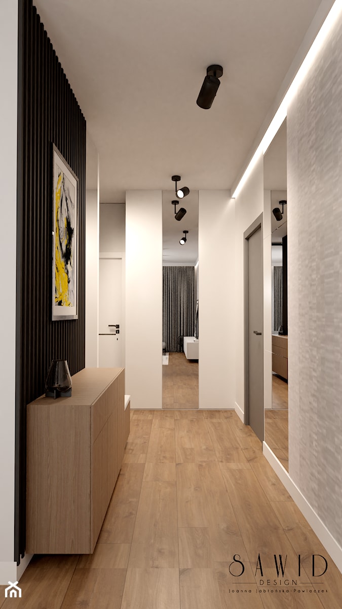 Mieskanie pod wynajem w stylu minimalistycznego loftu - Hol / przedpokój, styl minimalistyczny - zdjęcie od SAWID