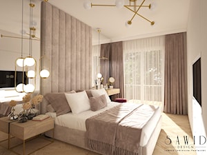 Apartament z widokiem na Warte - Sypialnia, styl glamour - zdjęcie od SAWID