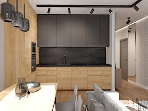 Mieskanie pod wynajem w stylu minimalistycznego loftu - Kuchnia, styl industrialny - zdjęcie od SAWID