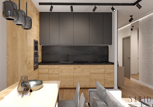 Mieskanie pod wynajem w stylu minimalistycznego loftu - Kuchnia, styl industrialny - zdjęcie od SAWID