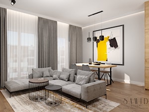 Mieskanie pod wynajem w stylu minimalistycznego loftu - Salon, styl industrialny - zdjęcie od SAWID