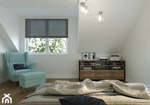STEEL - Sypialnia, styl nowoczesny - zdjęcie od DomiDesign Studio