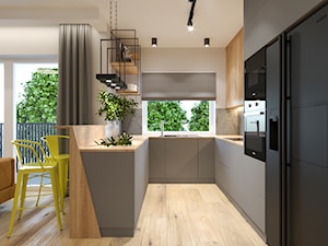 MUSTARD - Kuchnia, styl industrialny - zdjęcie od DomiDesign Studio