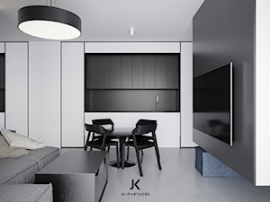 Minimalistyczne wnętrze | Kuchnia | 60 m2 | Club House, Szczecin Dąbie - zdjęcie od JK+PARTNERS