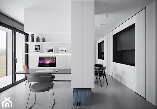 Minimalistyczne wnętrze | Gabinet | 60 m2 | Club House, Szczecin Dąbie - zdjęcie od JK+PARTNERS