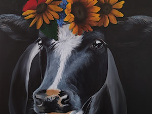 "Krowa w wianku" - zdjęcie od Lustkunst Aleksandra Kwapiszewska