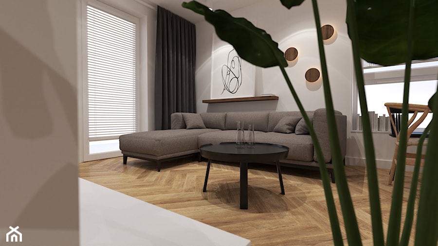 06. mieszkanie | gdańsk - Salon, styl minimalistyczny - zdjęcie od p:am piotr pamięta