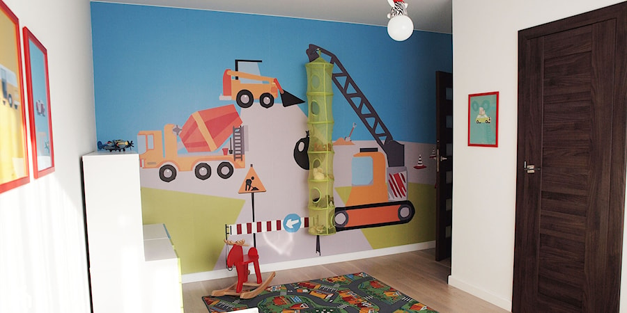 Pokój trzylatka - Mały biały pokój dziecka dla niemowlaka dla chłopca dla dziewczynki - zdjęcie od JC ARCHITEKCI