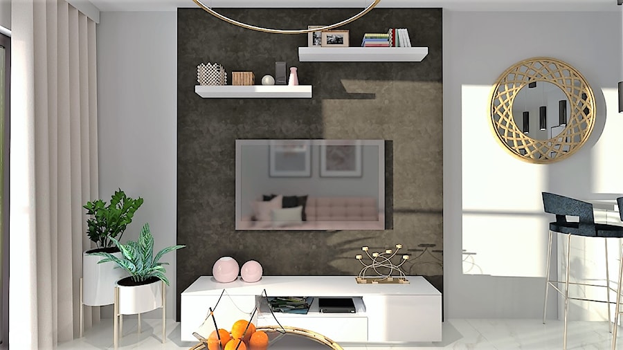 Mieszkanie - Salon, styl nowoczesny - zdjęcie od ju. architektura wnętrz