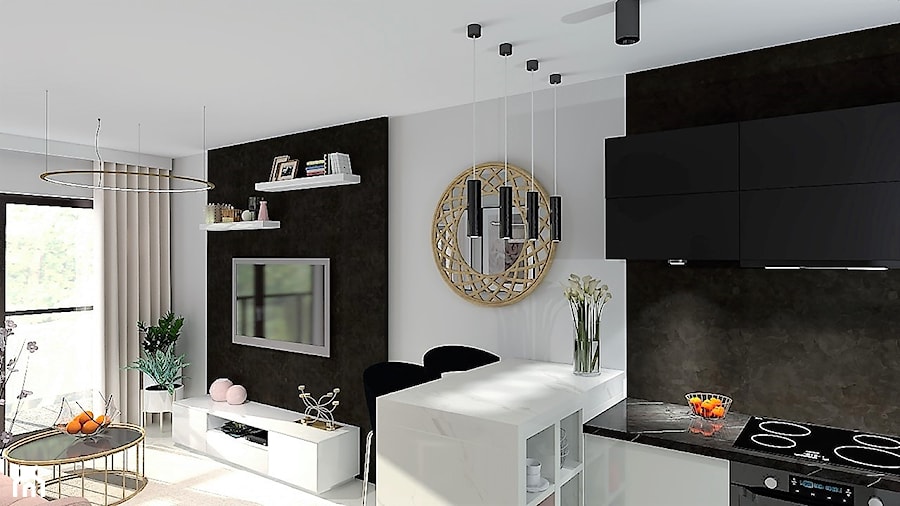 Mieszkanie - Salon, styl nowoczesny - zdjęcie od ju. architektura wnętrz