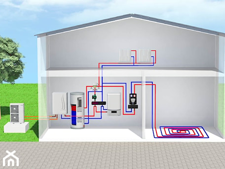 Aranżacje wnętrz - Domy: Pompa ciepła w domu jednorodzinnym - 4 GREEN . Przeglądaj, dodawaj i zapisuj najlepsze zdjęcia, pomysły i inspiracje designerskie. W bazie mamy już prawie milion fotografii!