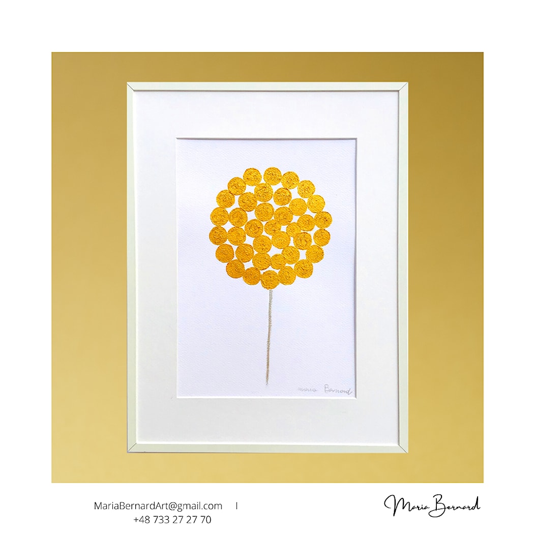 Złoty kwiat - zdjęcie od Maria Bernard Art - Homebook
