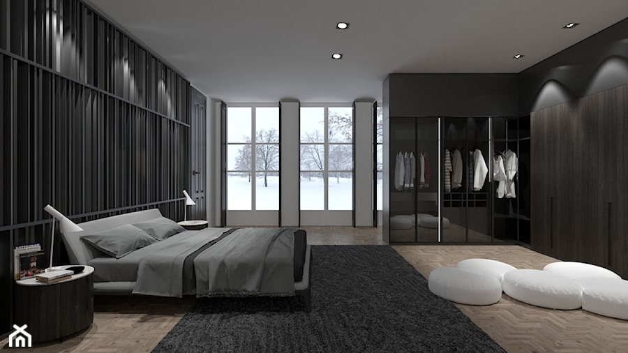 Sypialnia z garderobą - zdjęcie od jg concept / 2020 concept