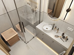 projekt mieszkania siemianowice - Łazienka, styl minimalistyczny - zdjęcie od Nowy Salon Łazienek, 43-175 Wyry, Pszczyńska 20 tel. 510-728-533