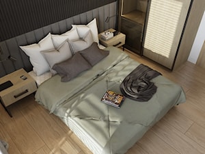 projekt mieszkania siemianowice - Sypialnia, styl minimalistyczny - zdjęcie od Nowy Salon Łazienek, 43-175 Wyry, Pszczyńska 20 tel. 510-728-533