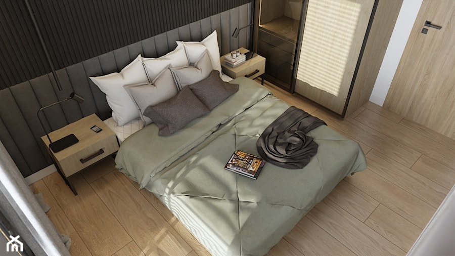 projekt mieszkania siemianowice - Sypialnia, styl minimalistyczny - zdjęcie od Nowy Salon Łazienek, 43-175 Wyry, Pszczyńska 20 tel. 510-728-533