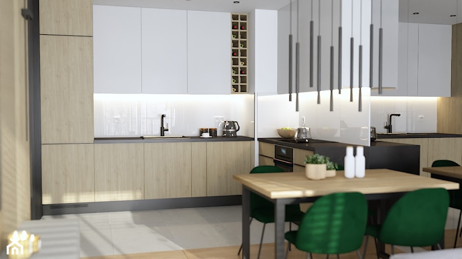projekt mieszkania siemianowice - Kuchnia, styl nowoczesny - zdjęcie od Nowy Salon Łazienek, 43-175 Wyry, Pszczyńska 20 tel. 510-728-533
