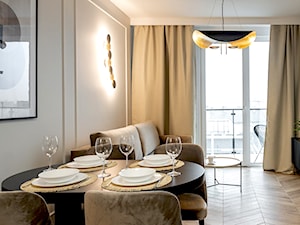 Projekt mieszkania 53 m2 - Salon, styl tradycyjny - zdjęcie od REA Sabina Rehlich Architektura Wnętrz