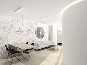Projekt apartamentu 55 m2 - Salon, styl minimalistyczny - zdjęcie od REA Sabina Rehlich Architektura Wnętrz