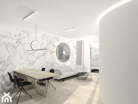 Aranżacje wnętrz - Salon: Projekt apartamentu 55 m2 - Salon, styl minimalistyczny - REA Sabina Rehlich Architektura Wnętrz. Przeglądaj, dodawaj i zapisuj najlepsze zdjęcia, pomysły i inspiracje designerskie. W bazie mamy już prawie milion fotografii!