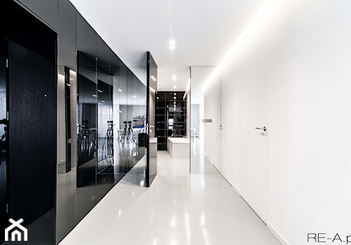 Projekt wnętrza mieszkania 68m2 - Hol / przedpokój, styl minimalistyczny - zdjęcie od REA Sabina Rehlich Architektura Wnętrz