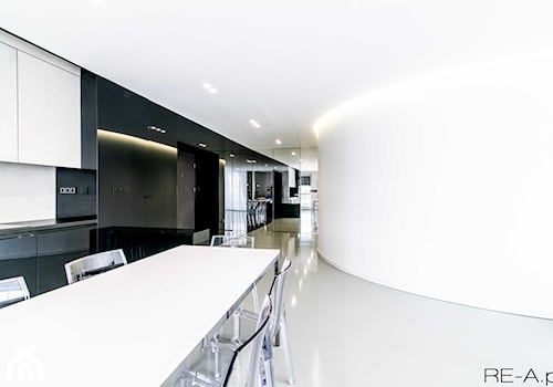 Projekt wnętrza mieszkania 68m2 - Salon, styl minimalistyczny - zdjęcie od REA Sabina Rehlich Architektura Wnętrz