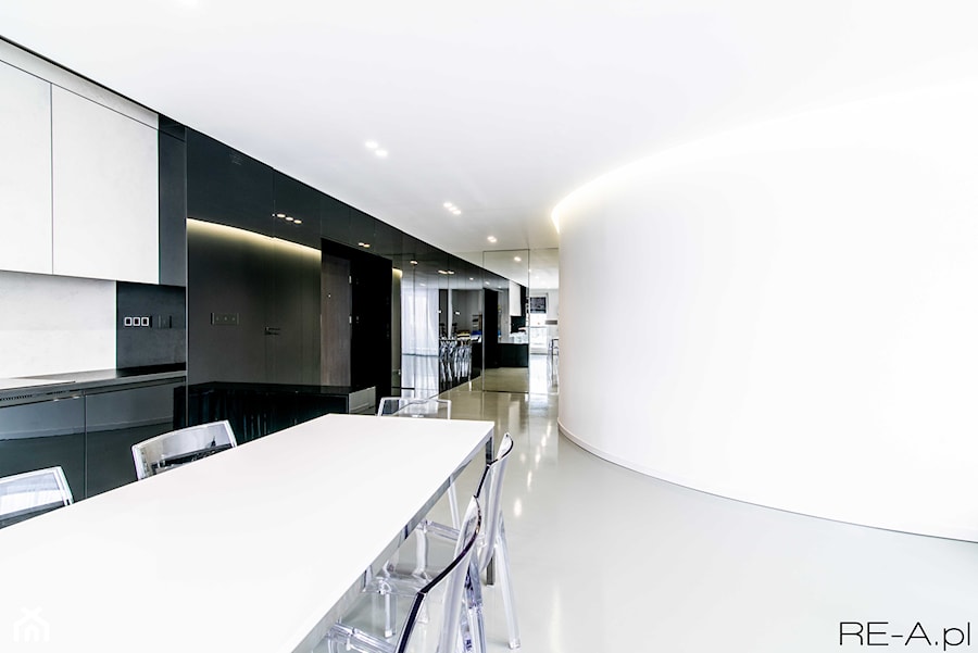 Projekt wnętrza mieszkania 68m2 - Salon, styl minimalistyczny - zdjęcie od REA Sabina Rehlich Architektura Wnętrz