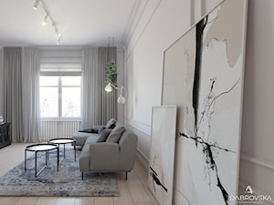 Mieszkanie w kamienicy Gliwice - Salon, styl nowoczesny - zdjęcie od dabrowska.wnetrza