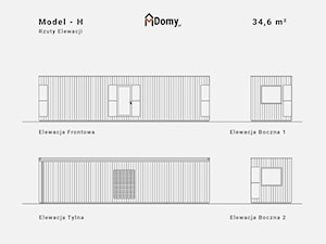 Całoroczny, mobilny Domek letniskowy – 34,6 m² "pod klucz" - zdjęcie od MDomy.pl - Polski Producent Prefabrykowanych Domów Modułowych