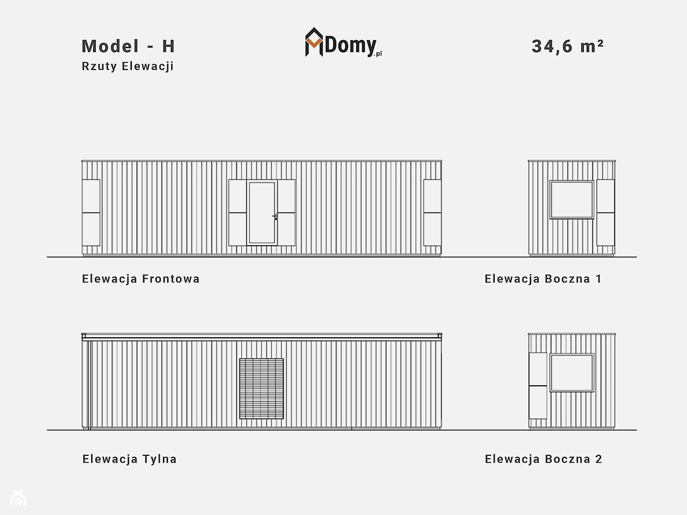 Całoroczny, mobilny Domek letniskowy – 34,6 m² "pod klucz" - zdjęcie od MDomy.pl - Polski Producent Prefabrykowanych Domów Modułowych - Homebook