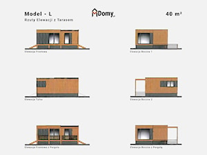 Całoroczny, mobilny Domek letniskowy – 40 m² "pod klucz" - zdjęcie od MDomy.pl - Polski Producent Prefabrykowanych Domów Modułowych