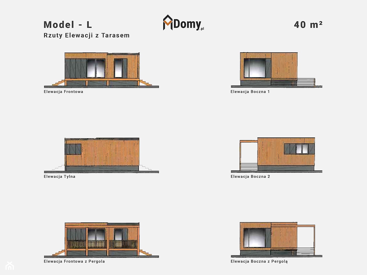 Całoroczny, mobilny Domek letniskowy – 40 m² "pod klucz" - zdjęcie od MDomy.pl - Polski Producent Prefabrykowanych Domów Modułowych - Homebook