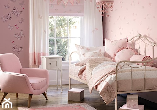 Średni różowy pokój dziecka dla nastolatka dla dziewczynki - zdjęcie od Laura Ashley