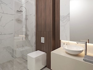 Loft 33 - Mała bez okna z lustrem łazienka - zdjęcie od DISENO INTERIORS - Apartamenty PREMIUM