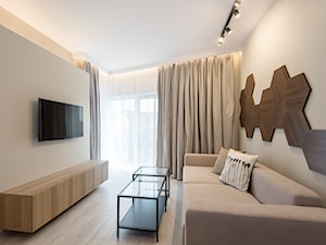Realizacja - Apartament w stylu industrialnym - Salon - zdjęcie od DISENO INTERIORS - Apartamenty PREMIUM