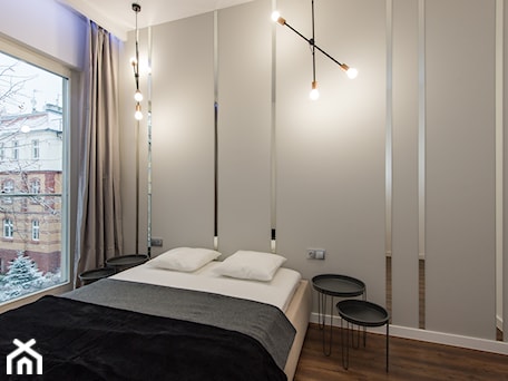 Aranżacje wnętrz - Sypialnia: Eleganski Minimalizm - Realizacja - Sypialnia - DISENO INTERIORS - Apartamenty PREMIUM. Przeglądaj, dodawaj i zapisuj najlepsze zdjęcia, pomysły i inspiracje designerskie. W bazie mamy już prawie milion fotografii!