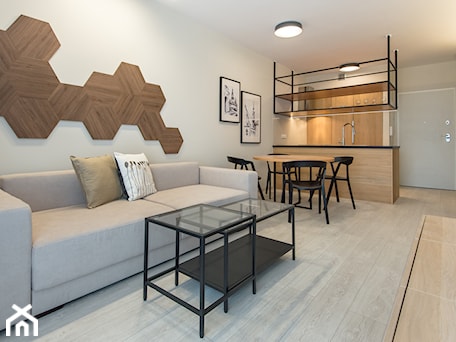 Aranżacje wnętrz - Salon: Realizacja - Apartament w stylu industrialnym - Salon - DISENO INTERIORS - Apartamenty PREMIUM. Przeglądaj, dodawaj i zapisuj najlepsze zdjęcia, pomysły i inspiracje designerskie. W bazie mamy już prawie milion fotografii!