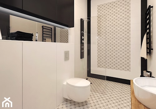 Elegancki Minimalizm - Średnia łazienka - zdjęcie od DISENO INTERIORS - Apartamenty PREMIUM