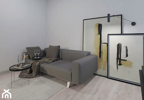 Loft 33 - Biały salon - zdjęcie od DISENO INTERIORS - Apartamenty PREMIUM