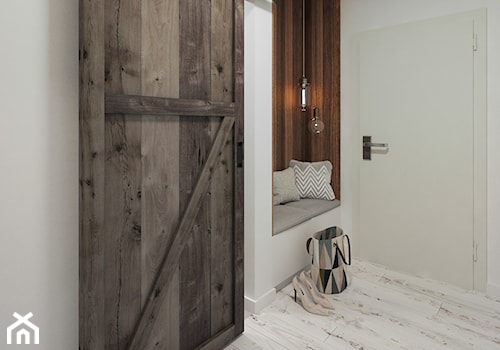 Cozy Loft Industrial - Średni biały hol / przedpokój - zdjęcie od DISENO INTERIORS - Apartamenty PREMIUM