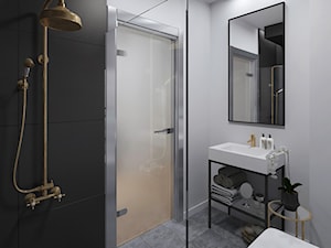 Moderno Art Deco - Mała łazienka - zdjęcie od DISENO INTERIORS - Apartamenty PREMIUM