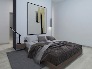 Loft 33 - Średnia biała sypialnia - zdjęcie od DISENO INTERIORS - Apartamenty PREMIUM