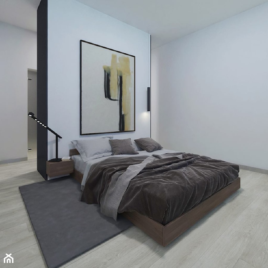 Loft 33 - Średnia biała sypialnia - zdjęcie od DISENO INTERIORS - Apartamenty PREMIUM