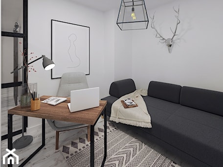 Aranżacje wnętrz - Salon: Cozy Loft Industrial - Mały biały salon - DISENO INTERIORS - Apartamenty PREMIUM. Przeglądaj, dodawaj i zapisuj najlepsze zdjęcia, pomysły i inspiracje designerskie. W bazie mamy już prawie milion fotografii!