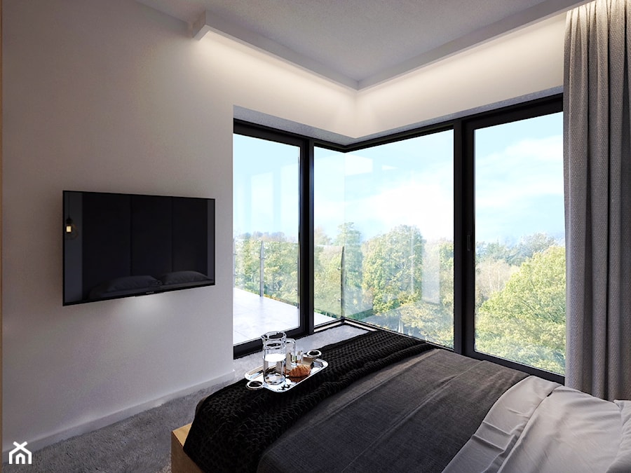Modern Loft Design - Sypialnia - zdjęcie od DISENO INTERIORS - Apartamenty PREMIUM