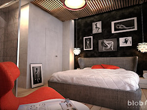 Wnętrze sypialni - I miejsce w konkursie HOMPLEXOWE WNĘTRZA IV EDYCJA - zdjęcie od BLOB architekci