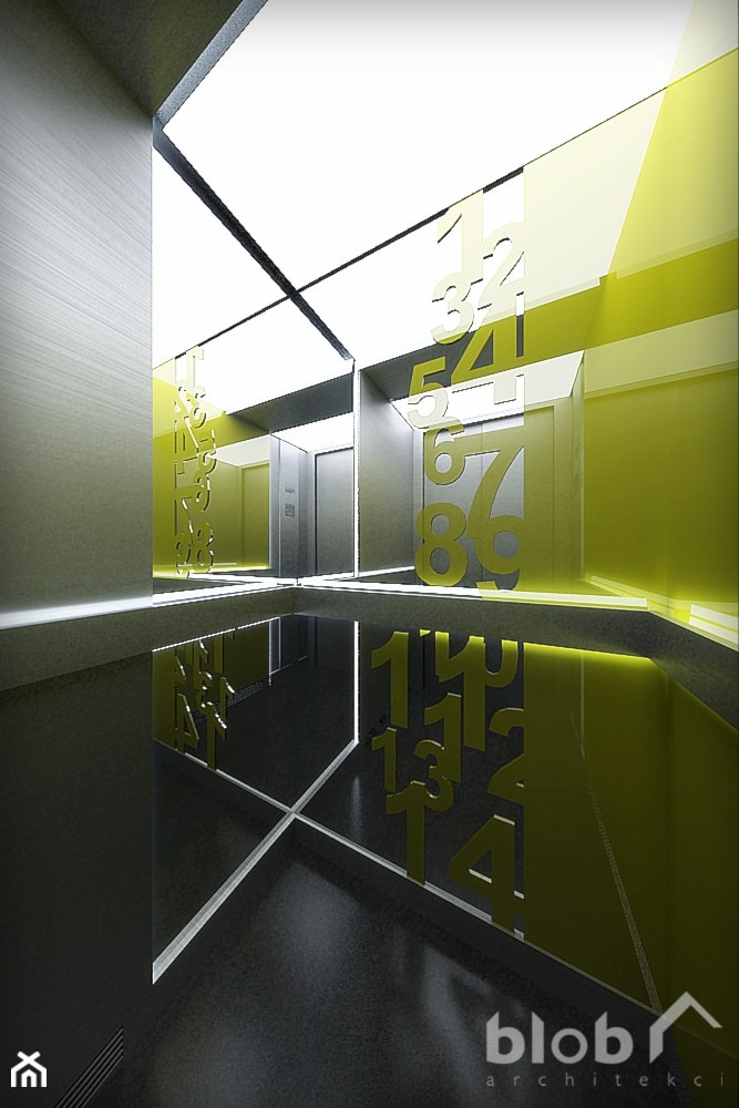 Projekt wnętrza kabiny windy - NAGRODA SPECJALNA w KONKURSIE LIFTMEUP - zdjęcie od BLOB architekci