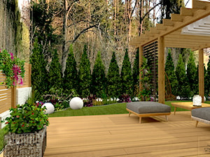 Przydomowe patio - Taras, styl nowoczesny - zdjęcie od Pracownia Projektowa WnętrzaBBM