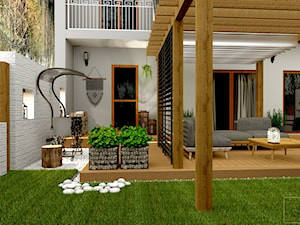 Przydomowe patio - Taras, styl tradycyjny - zdjęcie od Pracownia Projektowa WnętrzaBBM