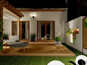 Przydomowe patio - Taras, styl nowoczesny - zdjęcie od Pracownia Projektowa WnętrzaBBM